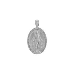 St. Mary Pendant - White Gold