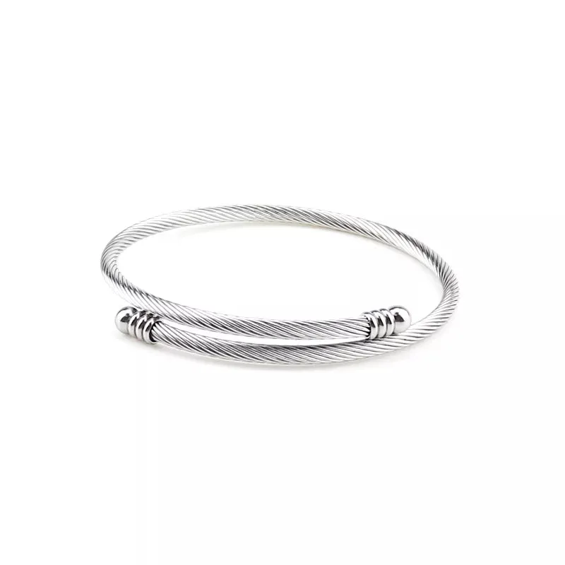 Stainless Steel 3mm Wire Bangle