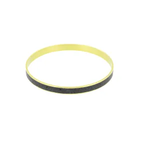 Standard Gauge Bangle Bracelet BRASS   CONCRETE Black