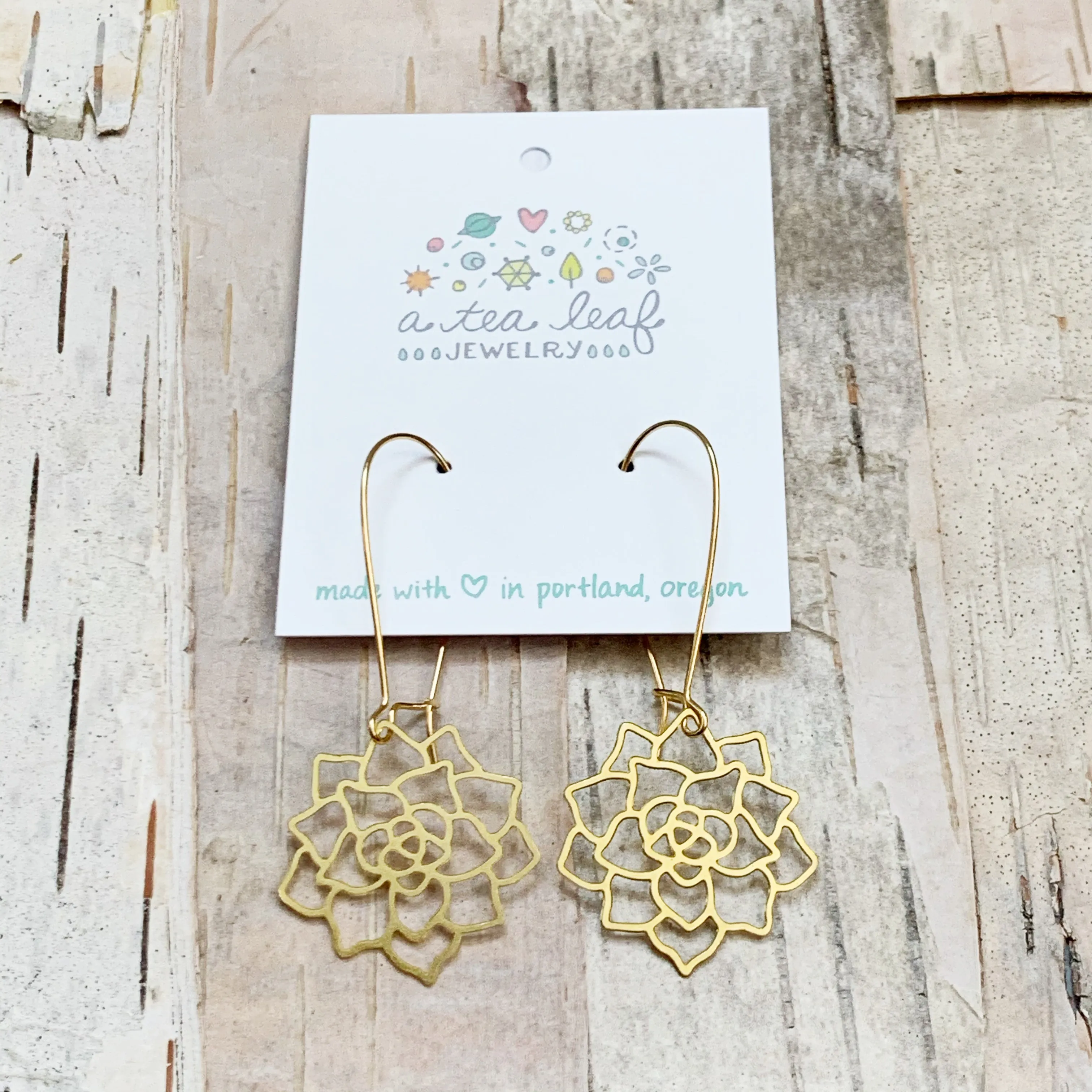 Succulent Earrings