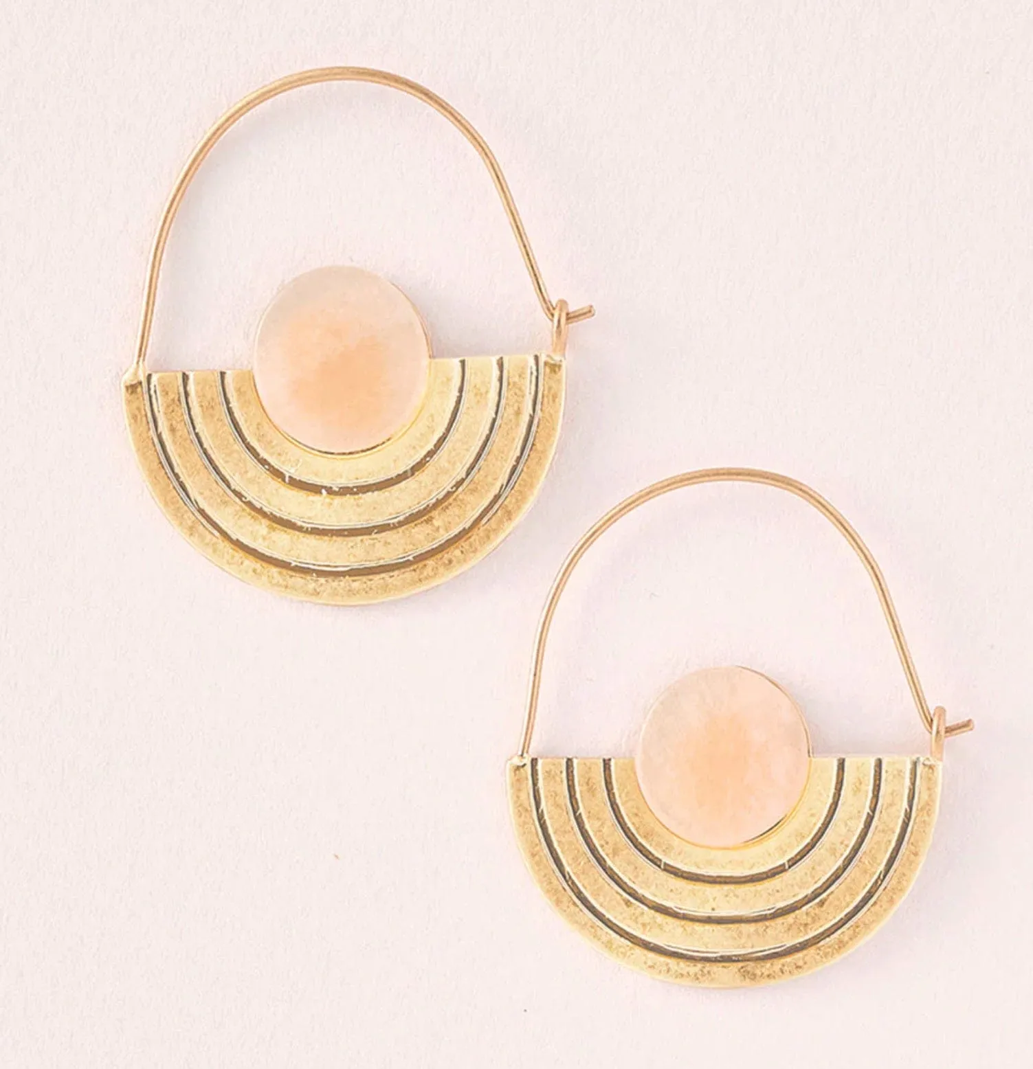 Sunstone Orbit Earrings