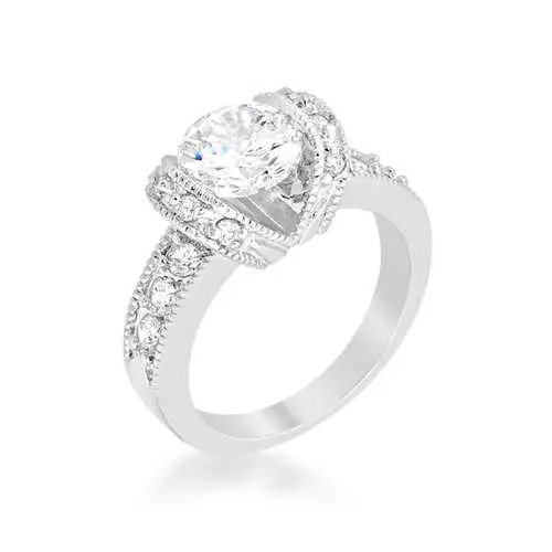 Tension Set Engagement Ring