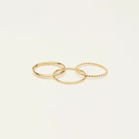 Thin Stacking Rings Set