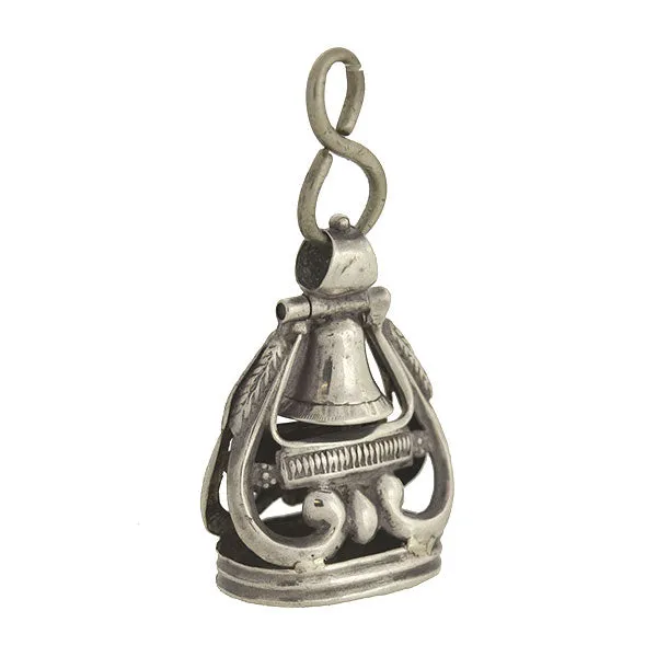 Victorian Sterling Silver "Swinging Bell" Fob