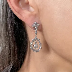 Vintage Diamond Drop Earrings