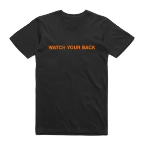 WATCH YOUR BACK TEE BLACK/ORANGE