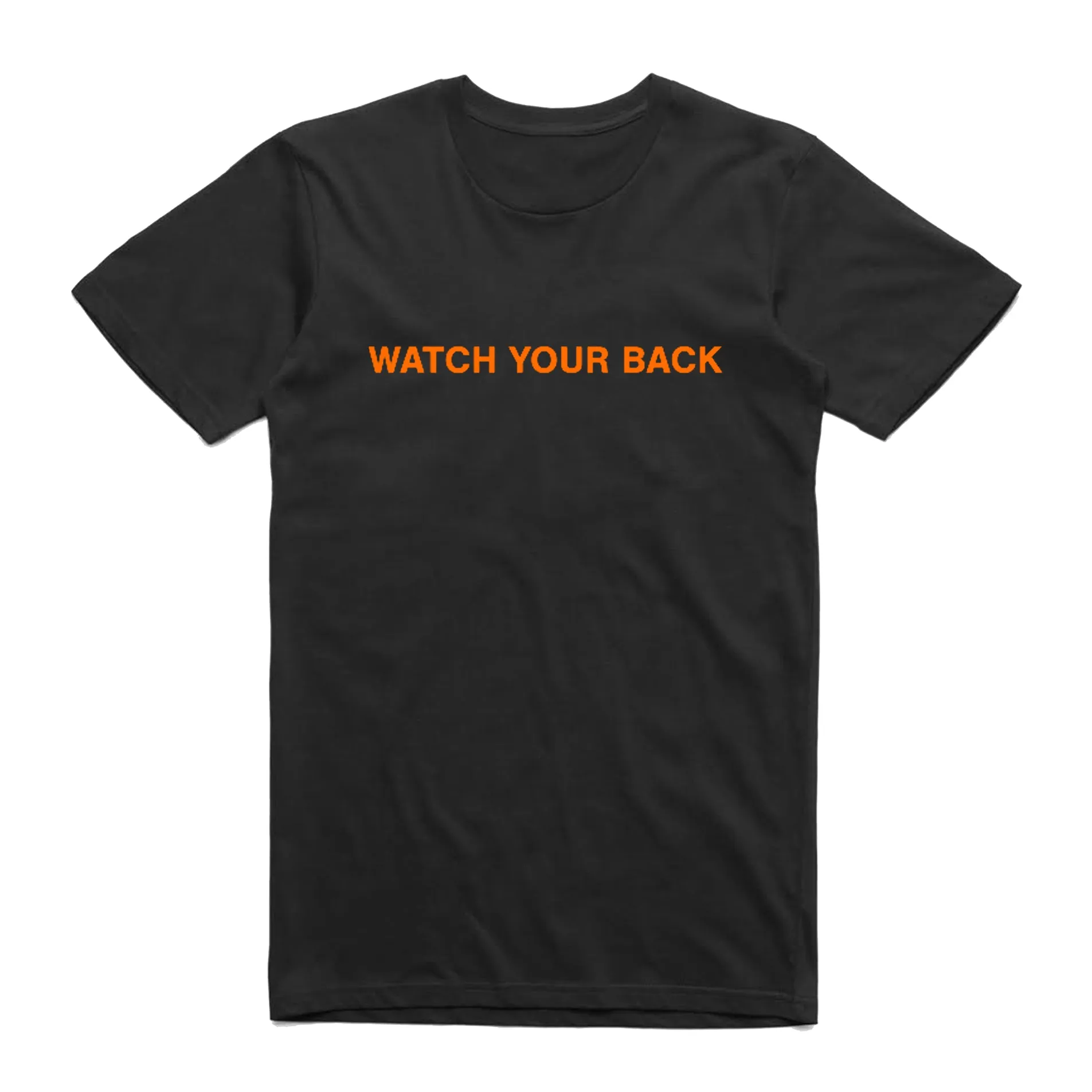 WATCH YOUR BACK TEE BLACK/ORANGE