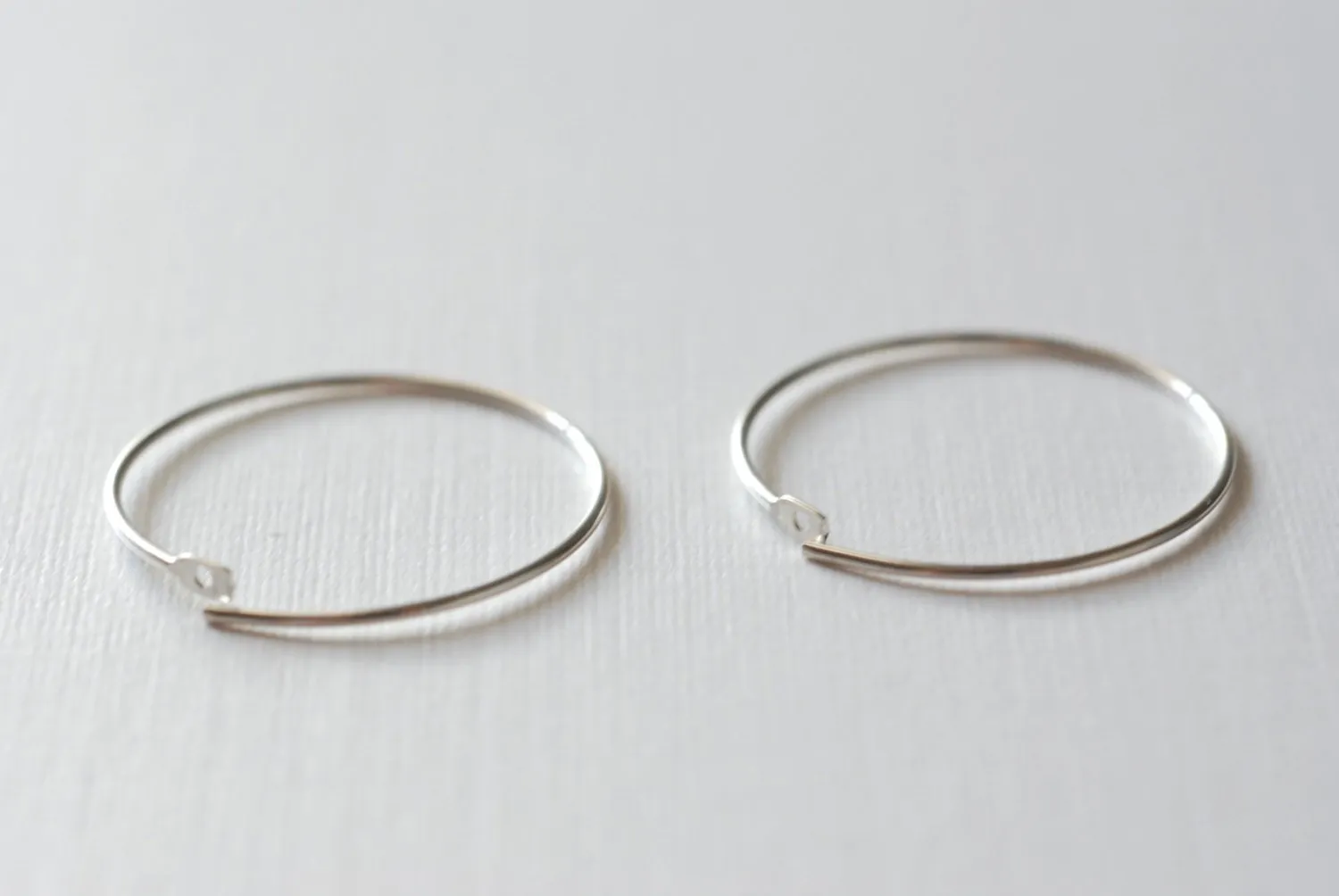 Wholesale 2 pairs, 925 Sterling Silver Hoop earring ear wire,  Sterling Silver ear hoops, 20mm, Dangle earrings, Gold Filled, Rose Gold Filled, Hoops