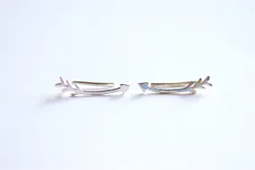 Wholesale Sterling Silver Arrow Earring Climber Ear Cuff- 925 Silver Arrow Earrings, Arrow Earring Crawler, Curved Arrow Earring, Ear Jacket, 281