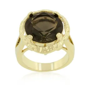 WildKlass Brown Cubic Zirconia Organic Ring