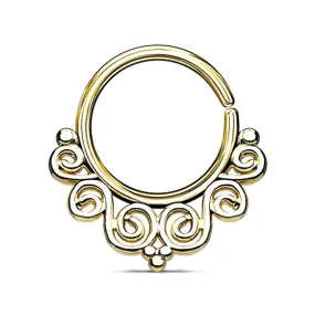 WildKlass Vintage Filigree Bendable Nose Septum and Ear Cartilage Hoops